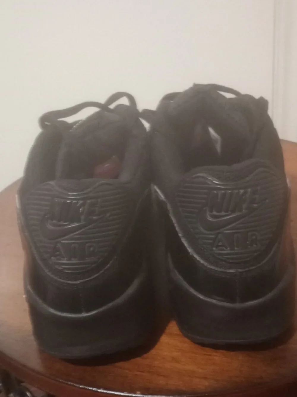 Nike Air Max 90 Triple Black Patent Leather Sneakers 443817-002 women's Size 11 - Picture 10 of 13